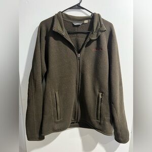 Eddie Bauer Brown Zip Jacket Size Medium
